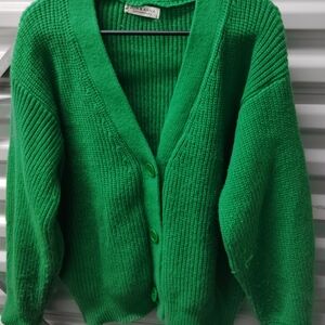 Jon & Anna Vibrant Green Knit Cardigan